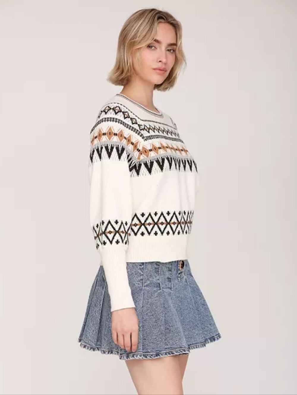 Avec Les Filles NWTs Balloon Sleeve Sweater - Picture 2 of 9